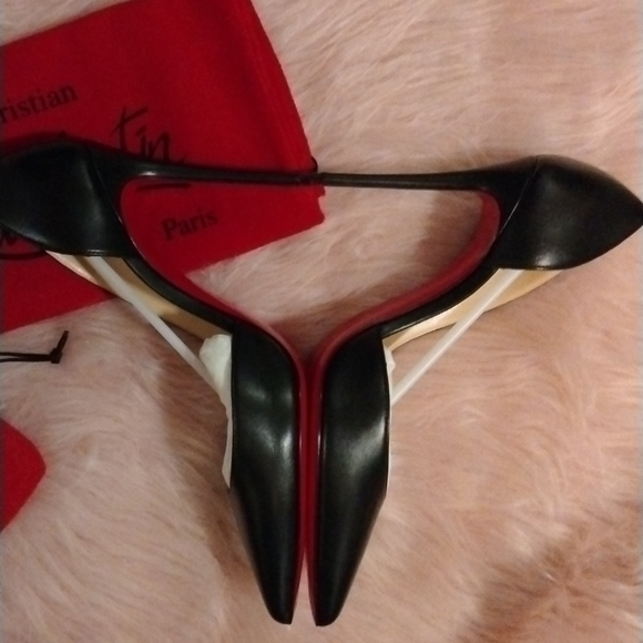 Christian Louboutin Iriza half d'Orsay Leather Sz 39 NIB - Picture 5 of 16